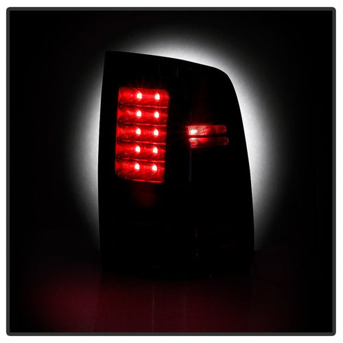 Spyder 13-18 Dodge Ram 2500/3500 LED Tail Lights LED Model Only - All Black (ALT-YD-DRAM13-LED-BKV2) OffRoadUSA.com