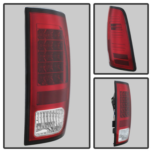 Spyder Dodge Ram 1500 13-14 13-14 LED Tail Lights LED Model only - Red Clear ALT-YD-DRAM13-LED-RC OffRoadUSA.com