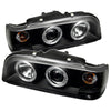 Spyder Volvo 850 93-97 Projector Headlights LED Halo Black High H1 Low H1 PRO-YD-VO85092-HL-BK OffRoadUSA.com
