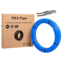 1/2" 100ft PEX-B Pipe (Blue & Cutter) Plumbingsell
