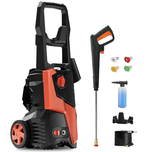 Pressure Washer 4800PSI 2.9 GPM Electric Pressure Washer with 4 Quick Connect Nozzles, Ideal for Car, Driveway, Patio Orange