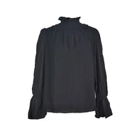 Casual Base Layer Turtleneck Top Light Luxury Lantern Sleeves Long Sleeves Folds Woman Clothes T-shirts Fashion Party Tops