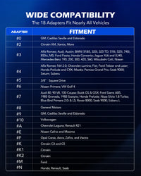 OMT 24Pcs Universal Disc Brake Caliper Tool Piston Pad Wind Back Hand Kit W/ Hooks Compressor Tool Kit Heavy Duty Wind Back Set