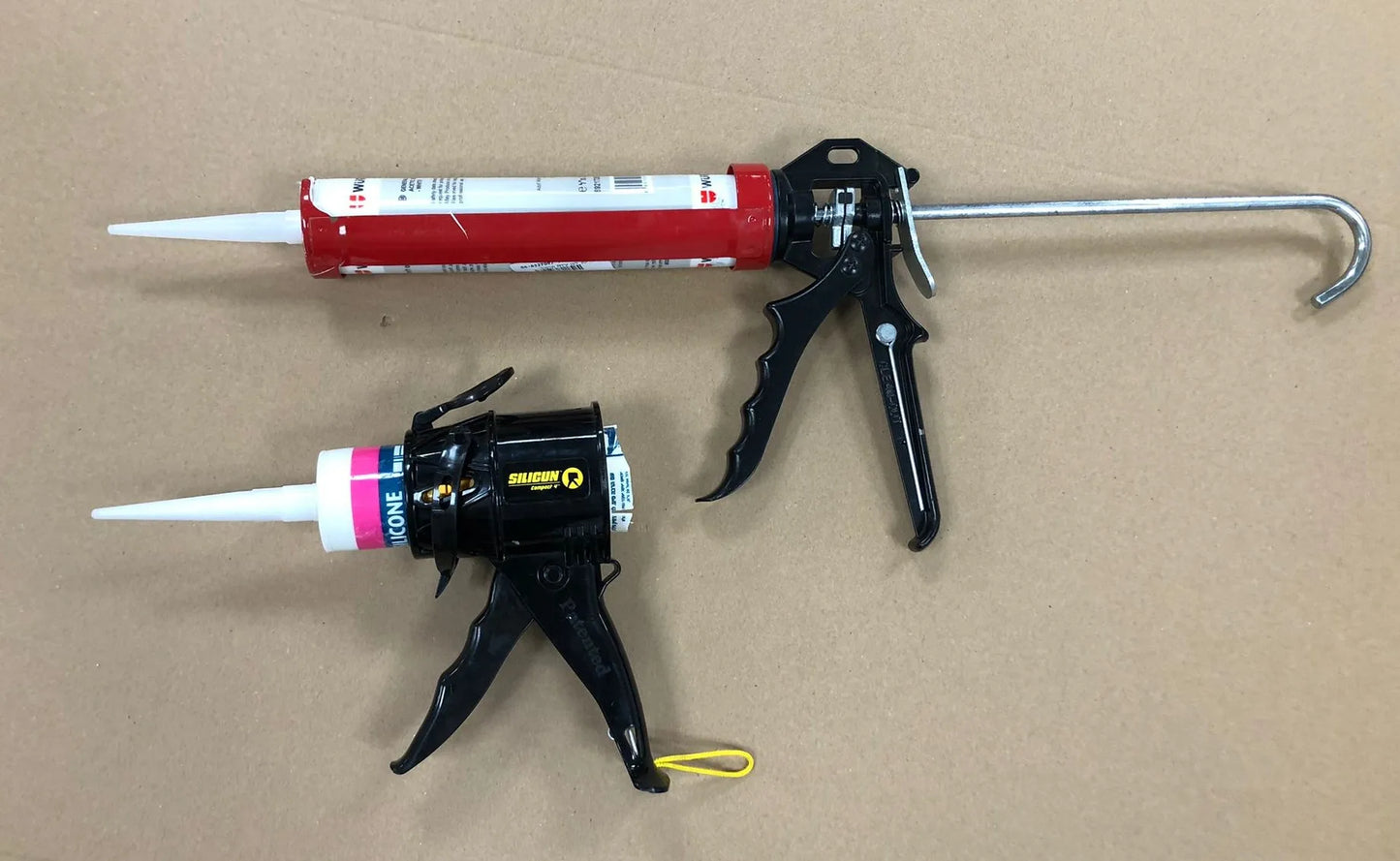 SILIGUN™ Gen-3 Compact Caulking Gun - No Drip Caulk Gun - Patented Design - Lightweight ABS Frame - Works with All 10 oz Tubes