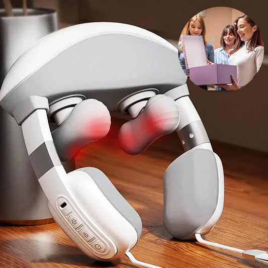 Simulated Finger Massage Multifunctional Massager, Adjustable in Multiple Gears, Fully Wrapped Shoulder and Neck Massage Shawl, Constant Temperature Heating + Stereo Kneading, Straight Muscle Strain