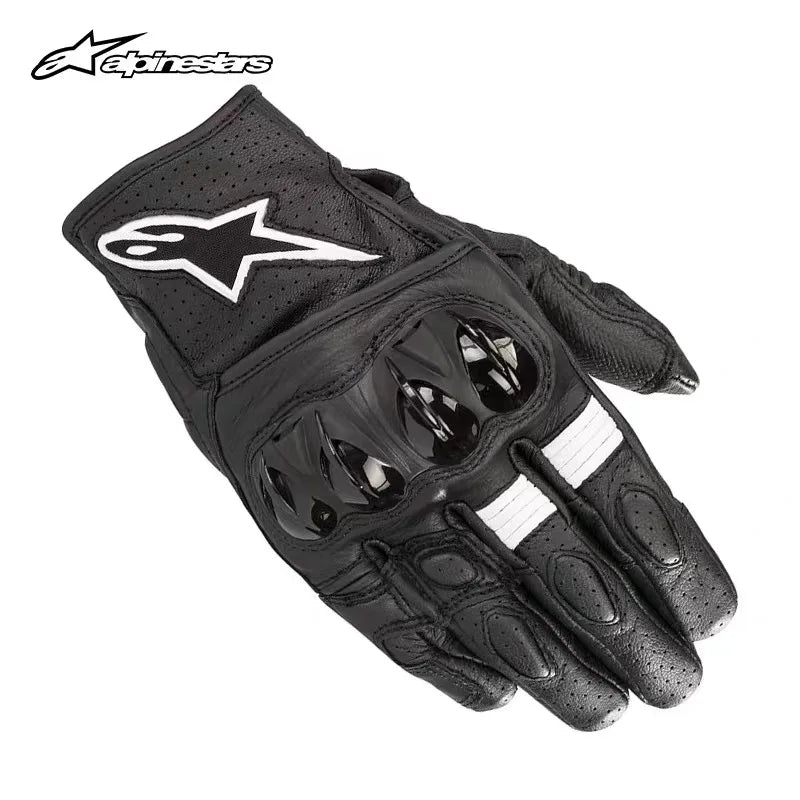 ALPINESTARS AStars Summer Motorcycle Riding Leather Gloves Impact-Resistant Men's Essential Gear for Riders CELER V2
