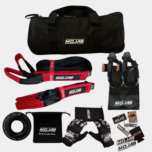 Essential Recovery Kit (7 items , 3 Storage bag , 2 Velcro Tape) *Lifetime Warranty MOJAB OFFROAD