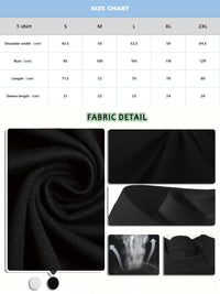 3 Piece Black Cotton Short Sleeve Men's T Shirt Set. Perfect for everyday wear, going to the gym, and perfect for gift giving.