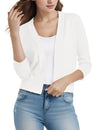 Women's Cardigan Knit Sweaters Cropped Open Front Bolero Shrug for Dresses