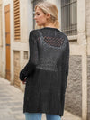 Women's Cardigan Sweater Lightweight Crochet Long Sleeve Loose Soft Drape Front Cardigan Bohemian Beach Cover-up