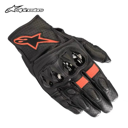 ALPINESTARS AStars Summer Motorcycle Riding Leather Gloves Impact-Resistant Men's Essential Gear for Riders CELER V2