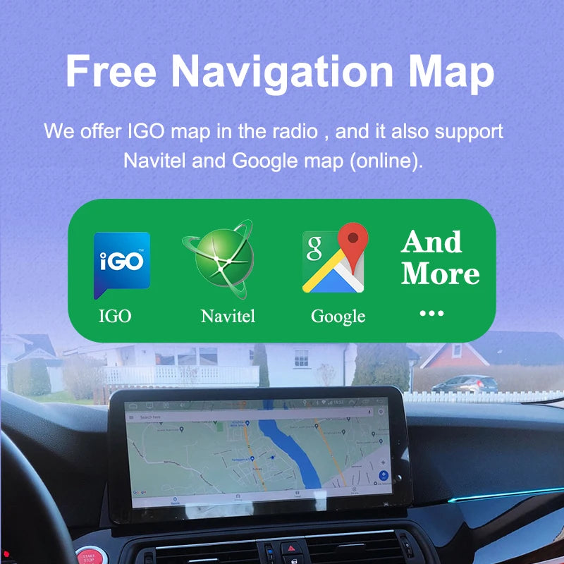 AUTOTOP 8.8" Wireless Carplay Android Auto Car Radio For BMW 3/5 Series E60 E61 E62 E63 E90 E91 CIC CCC Linux Touch Screen