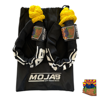Soft Shackle 3/8'' x 22” with sleeve and bag (Set of 2 Shackles) (Lifetime Warranty) MOJAB OFFROAD