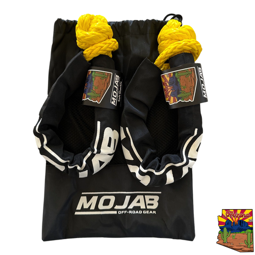 Soft Shackle 3/8'' x 22” with sleeve and bag (Set of 2 Shackles) (Lifetime Warranty) MOJAB OFFROAD