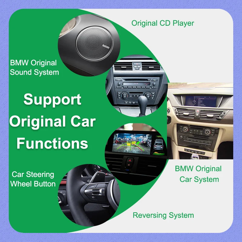 AUTOTOP 8.8" Wireless Carplay Android Auto Car Radio For BMW 3/5 Series E60 E61 E62 E63 E90 E91 CIC CCC Linux Touch Screen