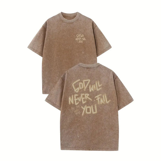 320g Heavy Men's Washed Vintage Oversized T-Shirts Street Hip Hop Punk T Shirt women Harajuku Casual Cotton Short Sleeve Tee top