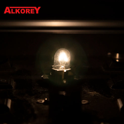 Alkorey 10 Pcs T10 W5W 194 158 12V 5W  Warm White Auto Halogen Lamp Marker Wedge License PlateLight Bulb Instrument Light