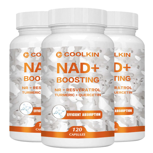 NAD + Boosting - with Trans-resveratrol, Quercetin - Enhance Cell Vitality and Help Cell Repair, Anti-aging - 120 Capsules