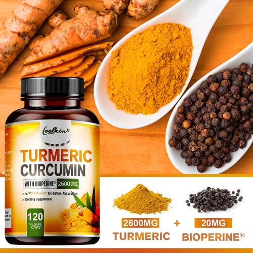 Turmeric Curcumin - 95% Curcumin & Bioperine - Highly Absorbable Turmeric Supplement, Joint & Digestion Health - 120 Capsules