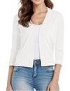 Women's Cardigan Knit Sweaters Cropped Open Front Bolero Shrug for Dresses