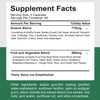 Organic Superfood Greens Supplement - Digestive Support, Energy Boost, Antioxidant - 120 Capsules