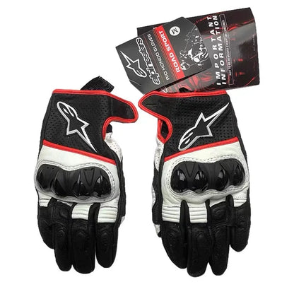 ALPINESTARS AStars Summer Motorcycle Riding Leather Gloves Impact-Resistant Men's Essential Gear for Riders CELER V2