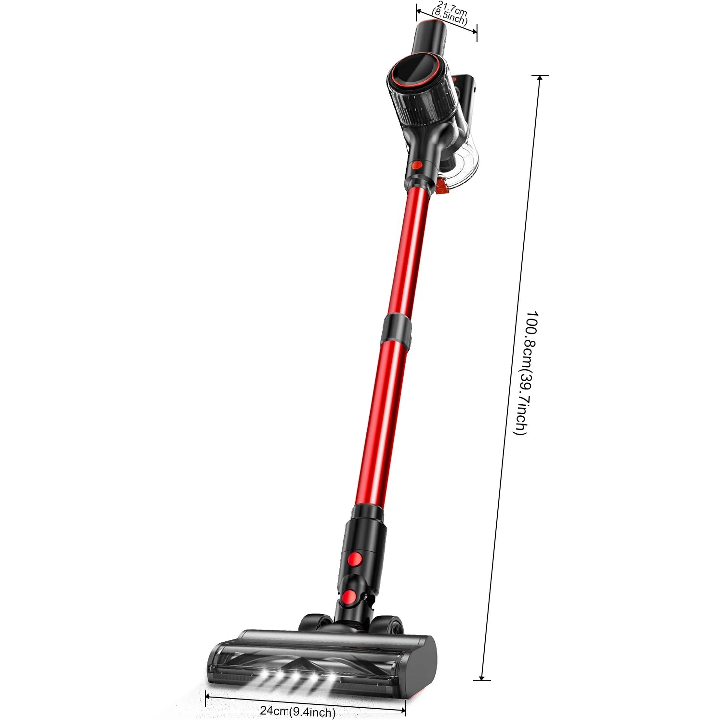A27 30Kpa 350W Handheld Cordless Vacuum Cleaner Powerful Suction Stick Vacuum 1.5L Dust Cup for Pet Hair/Carpet/Hard Floor