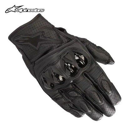 ALPINESTARS AStars Summer Motorcycle Riding Leather Gloves Impact-Resistant Men's Essential Gear for Riders CELER V2