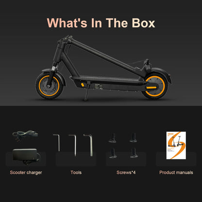 HEZZO G30 36v 500w Electric Scooter Moped 21MPH 37.5 Miles 10 Inch 15Ah Foldable Mobility Escooter Front Suspension US Warehouse
