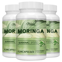 Moringa Capsules 6000mg - Support Healthy Energy Levels, Weight Management, Healthy Joints, Antioxidants - 120 Capsules