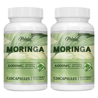 Moringa Capsules 6000mg - Support Healthy Energy Levels, Weight Management, Healthy Joints, Antioxidants - 120 Capsules