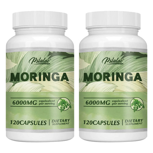 Moringa Capsules 6000mg - Support Healthy Energy Levels, Weight Management, Healthy Joints, Antioxidants - 120 Capsules