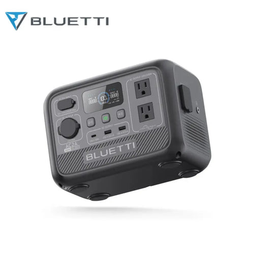 【US PLUG】BLUETTI AC2A Portable Power Station | 300W 204Wh, Recharge from 0-80% in 45 Min., Solar Generator for Outdoor Camping