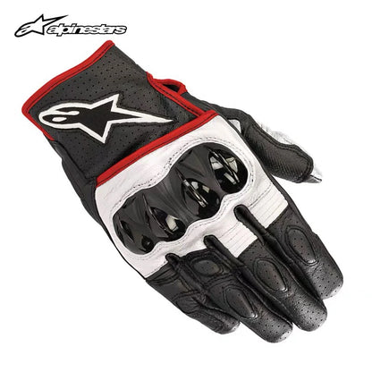 ALPINESTARS AStars Summer Motorcycle Riding Leather Gloves Impact-Resistant Men's Essential Gear for Riders CELER V2