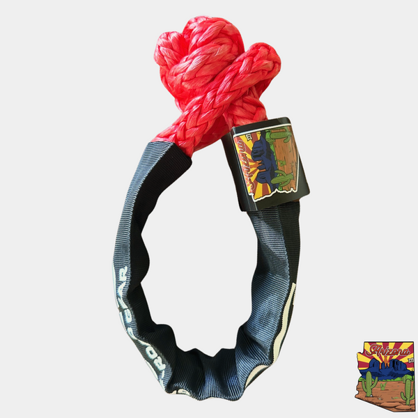 Soft Shackle 3/8'' x 22” with sleeve and bag (Single Shackle) (Lifetime Warranty) MOJAB OFFROAD