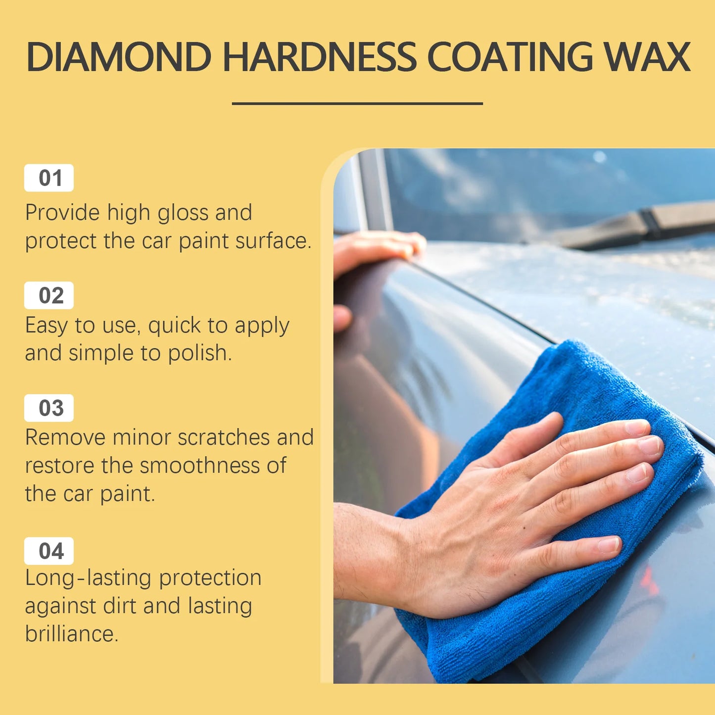 Homonth Automobile Crystal-plated Car Paint Polishing Maintenance Glazing Waxing Refurbishment Wax