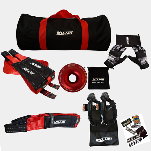Premium Recovery Kit ( 7 items + 3 Storage bag + 2 Velcro tape) *Lifetime Warranty MOJAB OFFROAD
