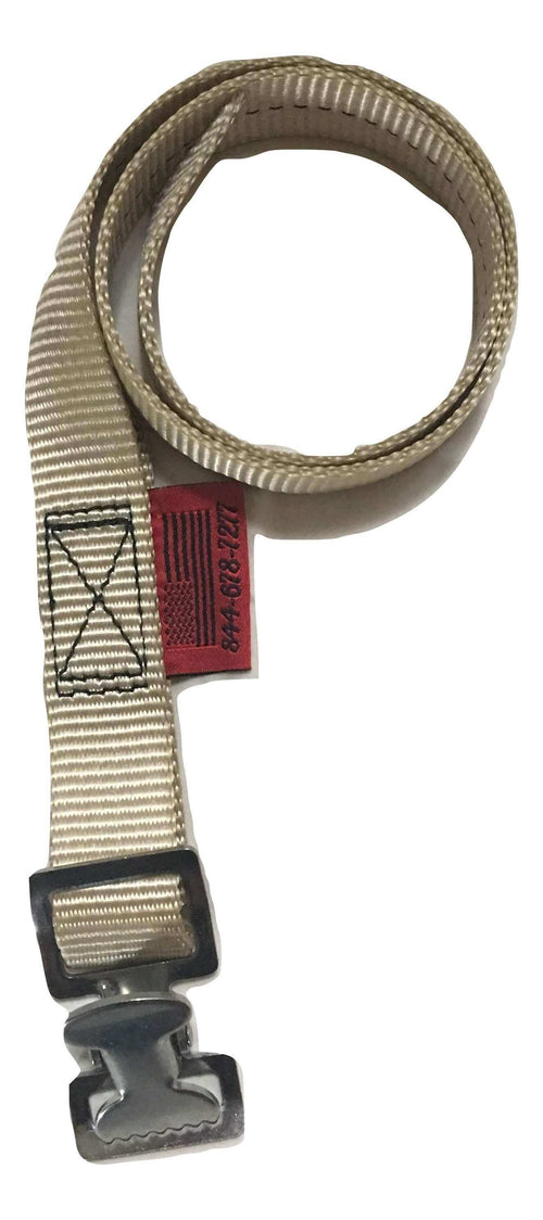 1" x 30 inch Stainless Steel Alligator Spring Clip Tourniquet Wrap Strap | COLOR OPTIONS RatchetStrap.Com