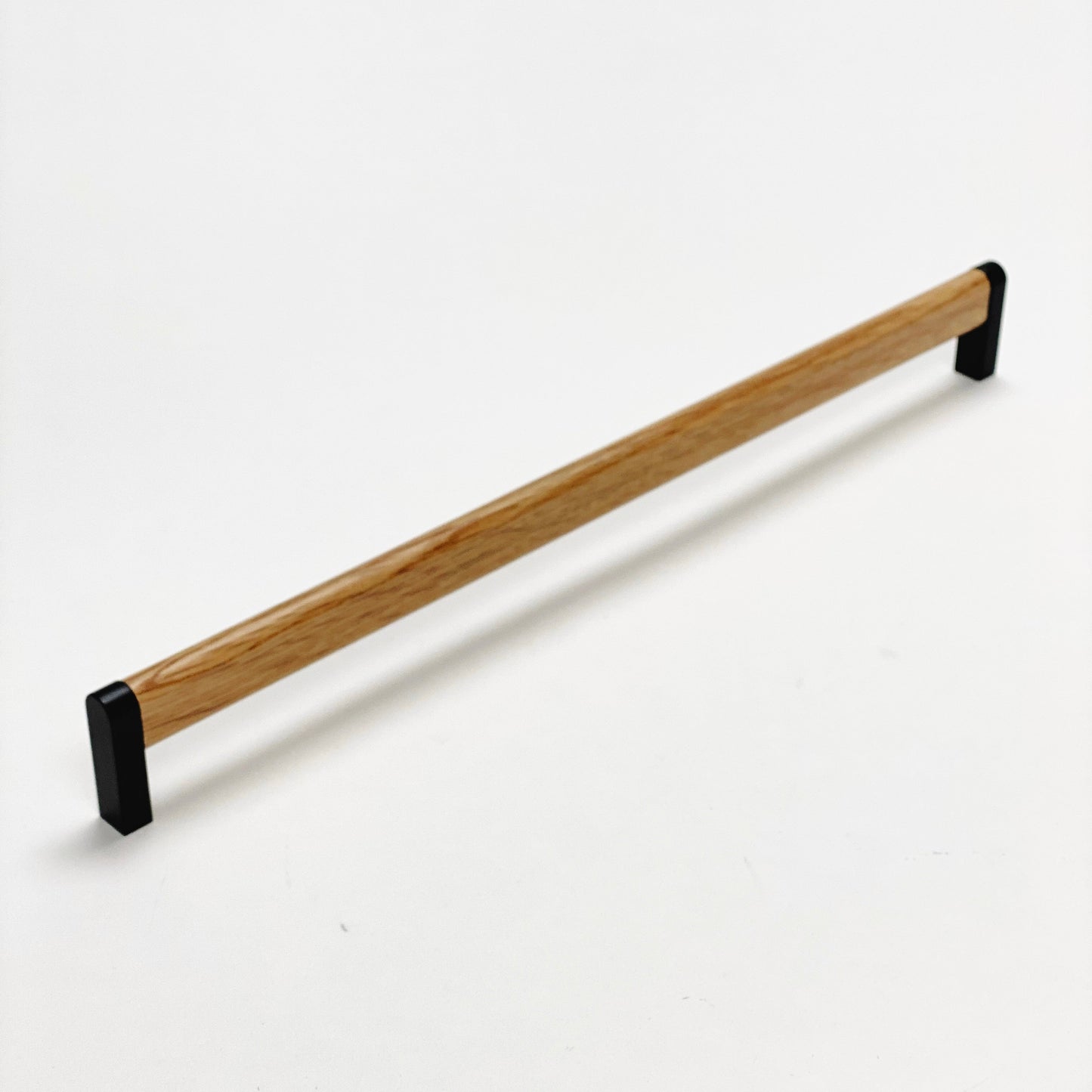 Black and Oak Wood "Crossing" Cabinet Knob and Drawer Handles