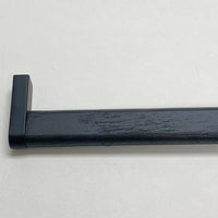 Black Wood and Metal "Crossing" Cabinet Knob and Drawer Handles Euro • Knobs
