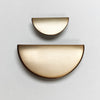 Brushed Bronze "Horizon" Semi-circle Drawer Pulls Euro • Knobs