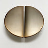 Brushed Bronze "Horizon" Semi-circle Drawer Pulls Euro • Knobs