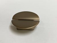 Brushed Bronze "Horizon" Semi-circle Drawer Pulls Euro • Knobs