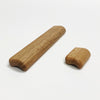 Lacquered Oak "Glove" Wood Drawer Handles Euro • Knobs
