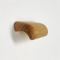 Lacquered Oak "Glove" Wood Drawer Handles Euro • Knobs
