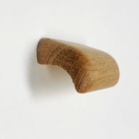 Lacquered Oak "Glove" Wood Drawer Handles Euro • Knobs