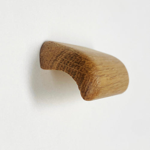 Lacquered Oak "Glove" Wood Drawer Handles Euro • Knobs