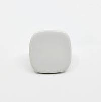 Glossy White "Tabula" Cabinet Knob and Drawer Pull Euro • Knobs
