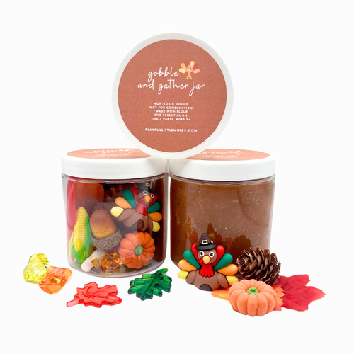 Gobble And Gather Play Dough Jar Playful Little Minds