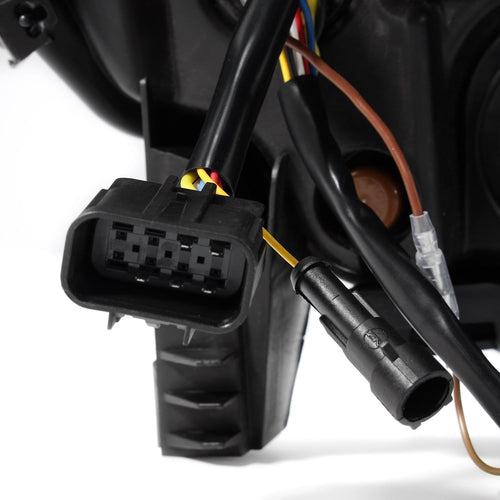 AlphaRex 14-18 GMC Sierra LUXX-Series LED Projector Headlights Black OffRoadUSA.com